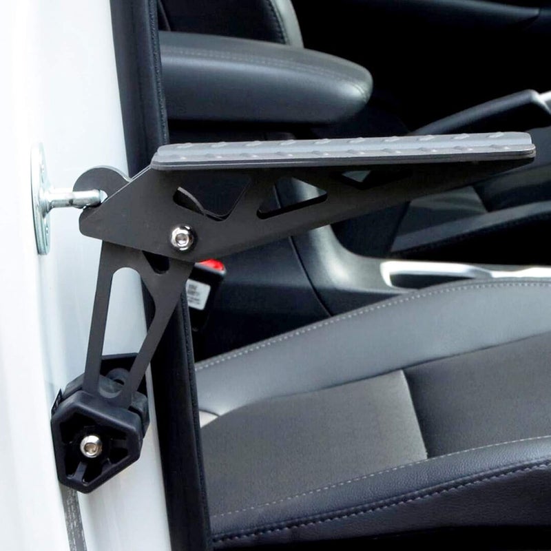 PHATRIP Car Door Step Folding Car Door Pedal Folding Ladder for Cars Easy to Get to the Roof Universal Doorstep Fits the Vehicle with U Door Hatches SUV, Jeep, RV - Image 3