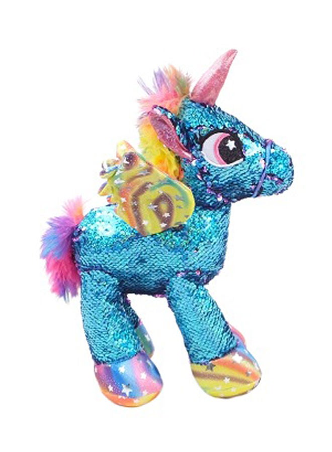 إسكدنيا لعبة محشوة بتصميم يونيكورن مزينة بالترتر - Image 1