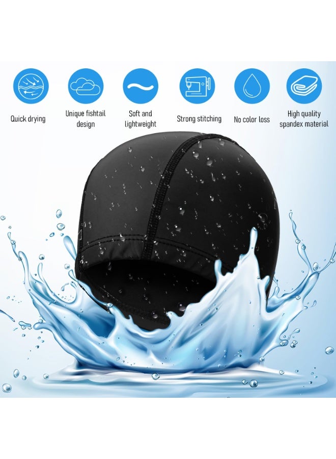 Mijioceon Men's swimming suit, swimming cap, swimming trunks, swimming goggles, nose clip, earplugs essential set  - Image 4