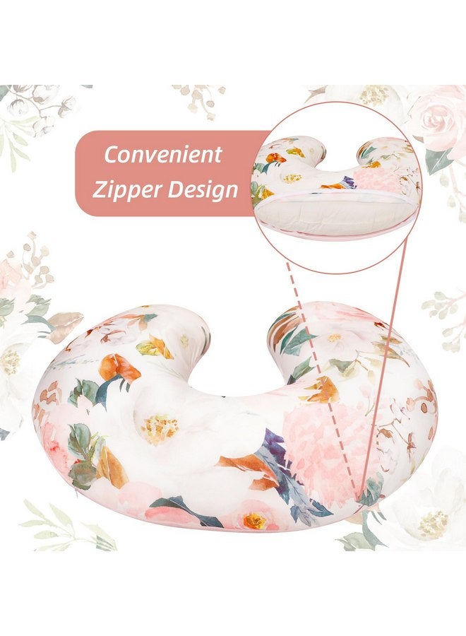 DILIMI Nursing Pillow Cover, Soft Stretchy Nursing Covers for Breastfeeding Pillows, 1 Pack Reversible Removable Slipover for Baby Boy and Girls, Floral - Image 3