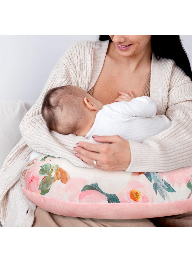 DILIMI Nursing Pillow Cover, Soft Stretchy Nursing Covers for Breastfeeding Pillows, 1 Pack Reversible Removable Slipover for Baby Boy and Girls, Floral - Image 5