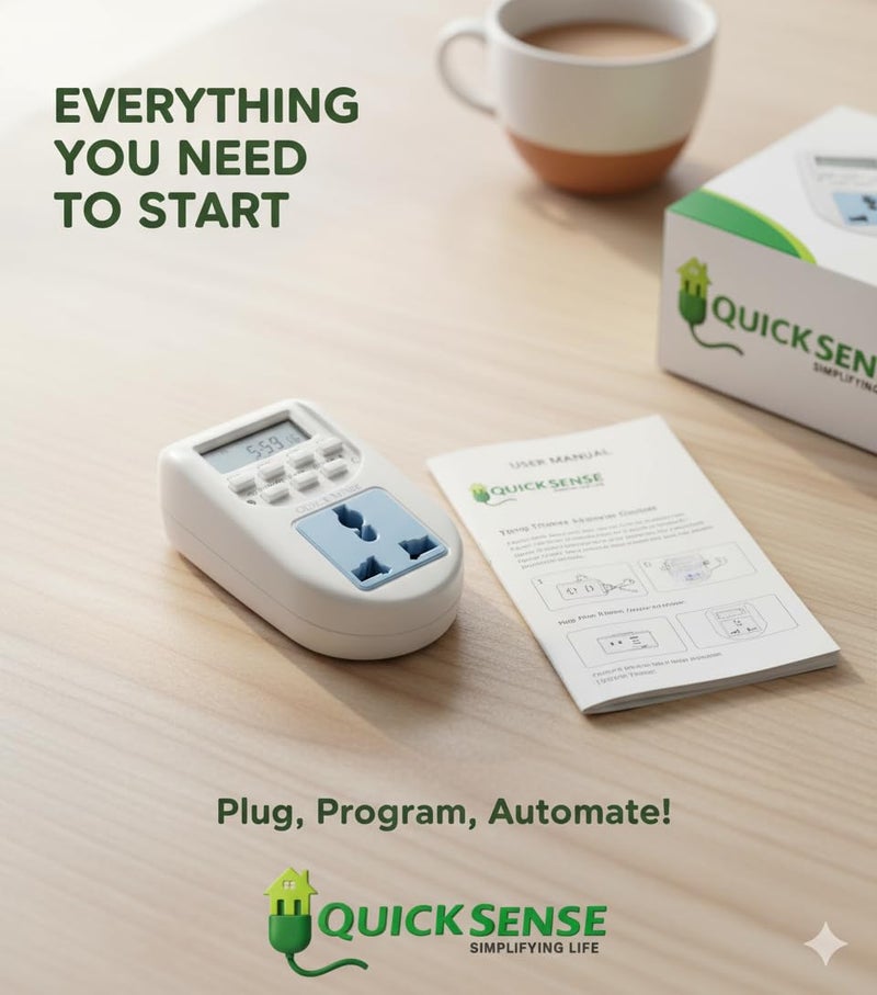 Quick Sense Digital Programmable Electronic Timer for Mobile and Laptop Charging, Lighting Control - Image 5
