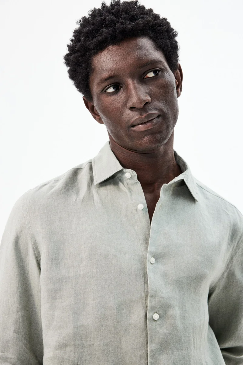 H&M Slim Fit Linen shirt