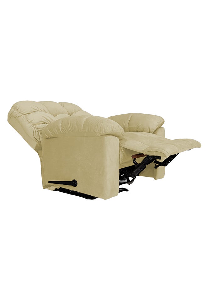 إن - هاوس NZ220 |  كرسي استرخاء منجد بالمخمل- 95x89x105 سم - بيج فاتح  - Image 4