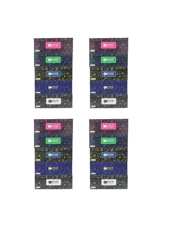 Kovar 200 Sheets 2PLY Bulk 4 Pack Tissue Box- 5 Box