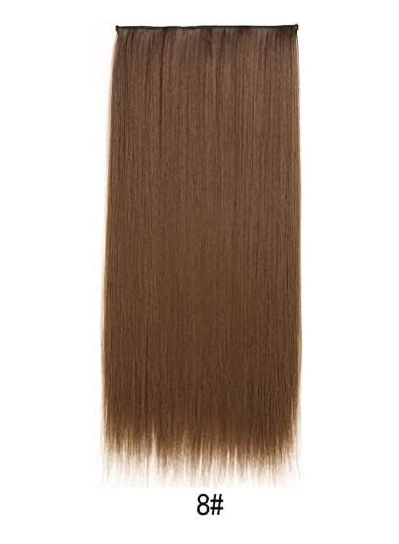 Estelle Full Head One Piece Long Straight and Body Wave Hair Extension with 5 Clips Suitable for Women and Girls (Straight No 8) - Image 2