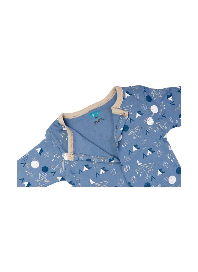 Babies Basic 100% Cotton Printed Long Sleeves Jumpsuit/Romper/Sleepsuit For Babies  - Image 5