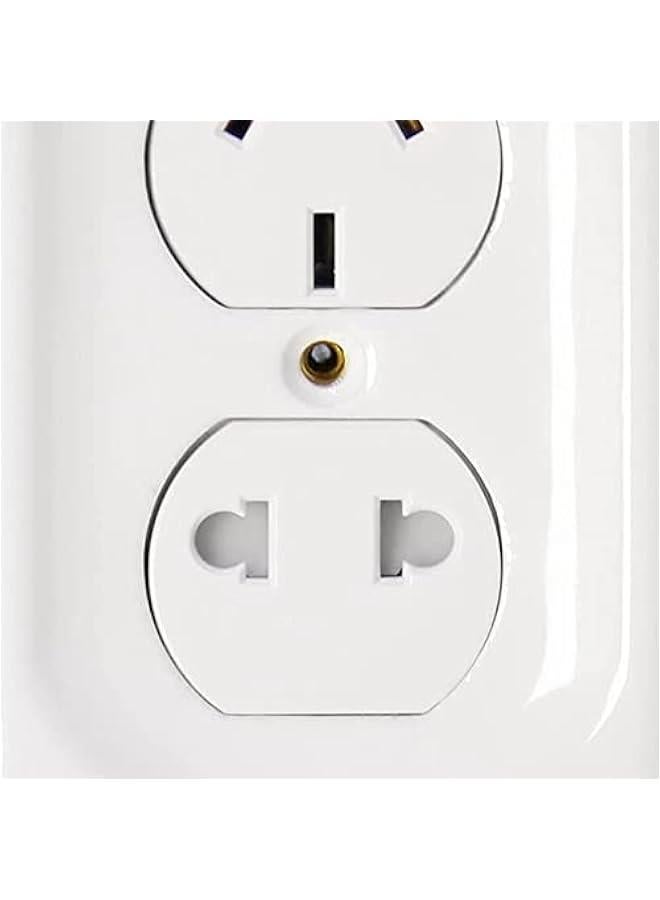 Ceramic Switch Plate, Switch Plate Cover, Wall Plate, Cover, White - Duplex - Image 3