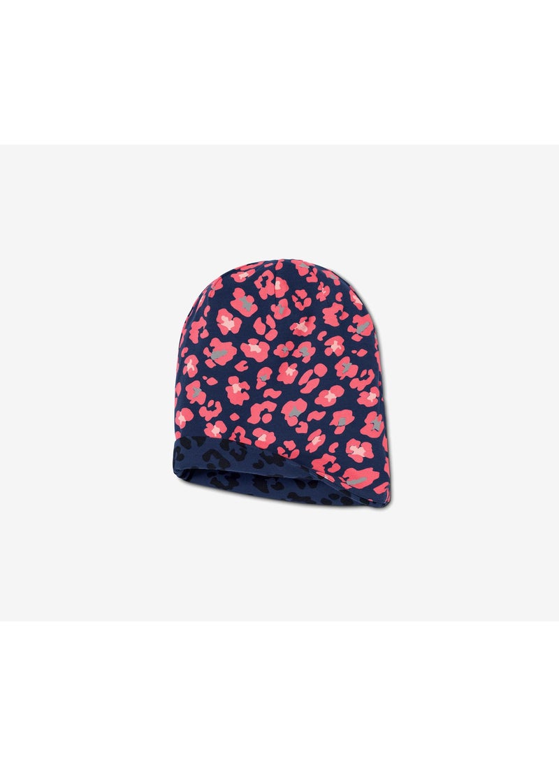 Tchibo Girls Reversible Hat, Navy Combo  - Image 3