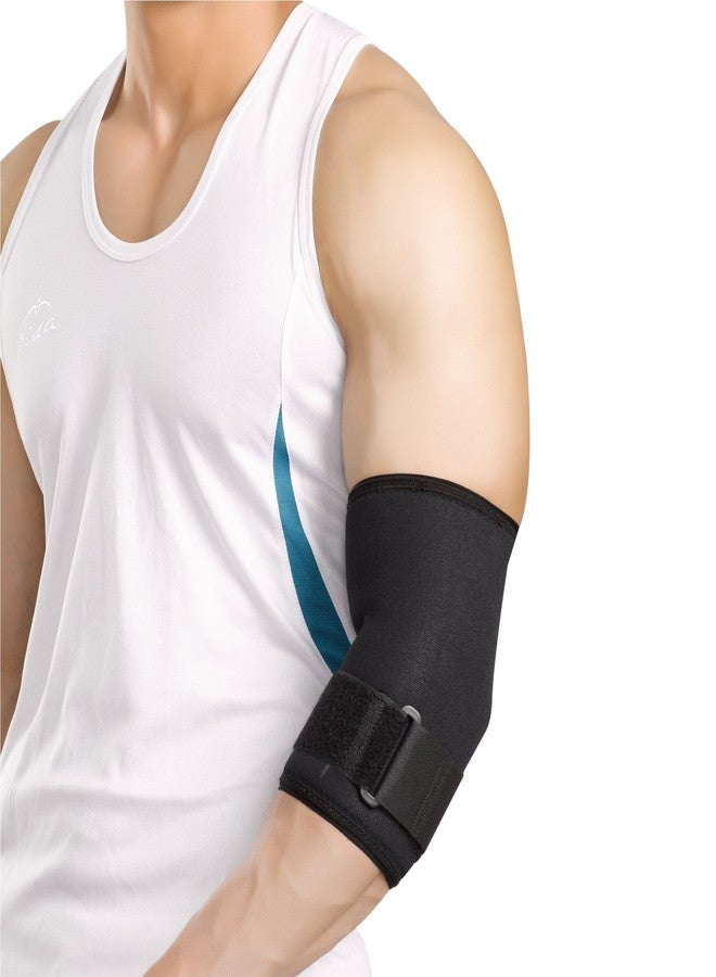 Dyna-Lively Neoprene Elbow Support with Adjustable Strap ! Elbow Support Brace for Pain Relief ! For Tennis or Golfer's Elbow ! Ideal Elbow Cap for Both Men and Women During Sports and Routine Activities! (Small(For Elbow Circumference of 15-20 cm)) - Image 1