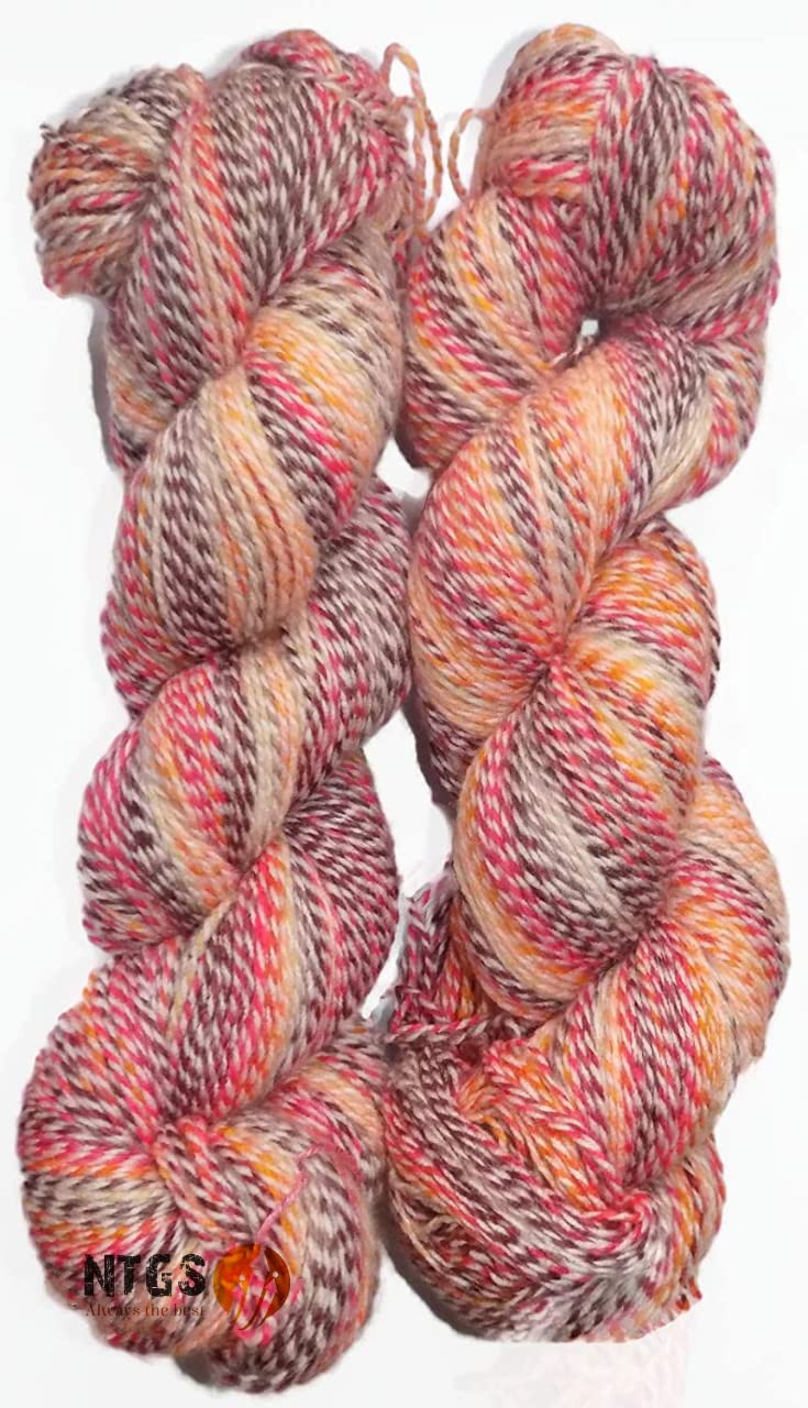 NTGS Ganga Zinea Hand Knitting Yarn (Multi) (Hanks-400gms) - Image 4