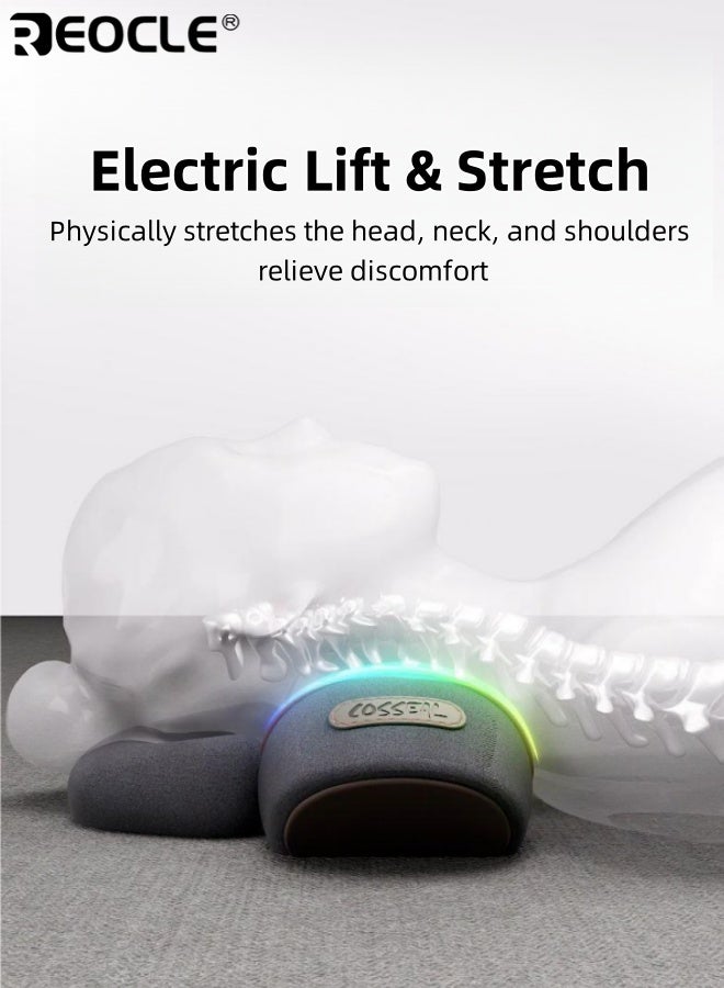 REOCLE Massage Pillow with Heat and Vibration Pillow Traction Massager Comfort Sleeper Pillow Massage for Neck Pain Relief Muscle Soreness and Tension - Image 2