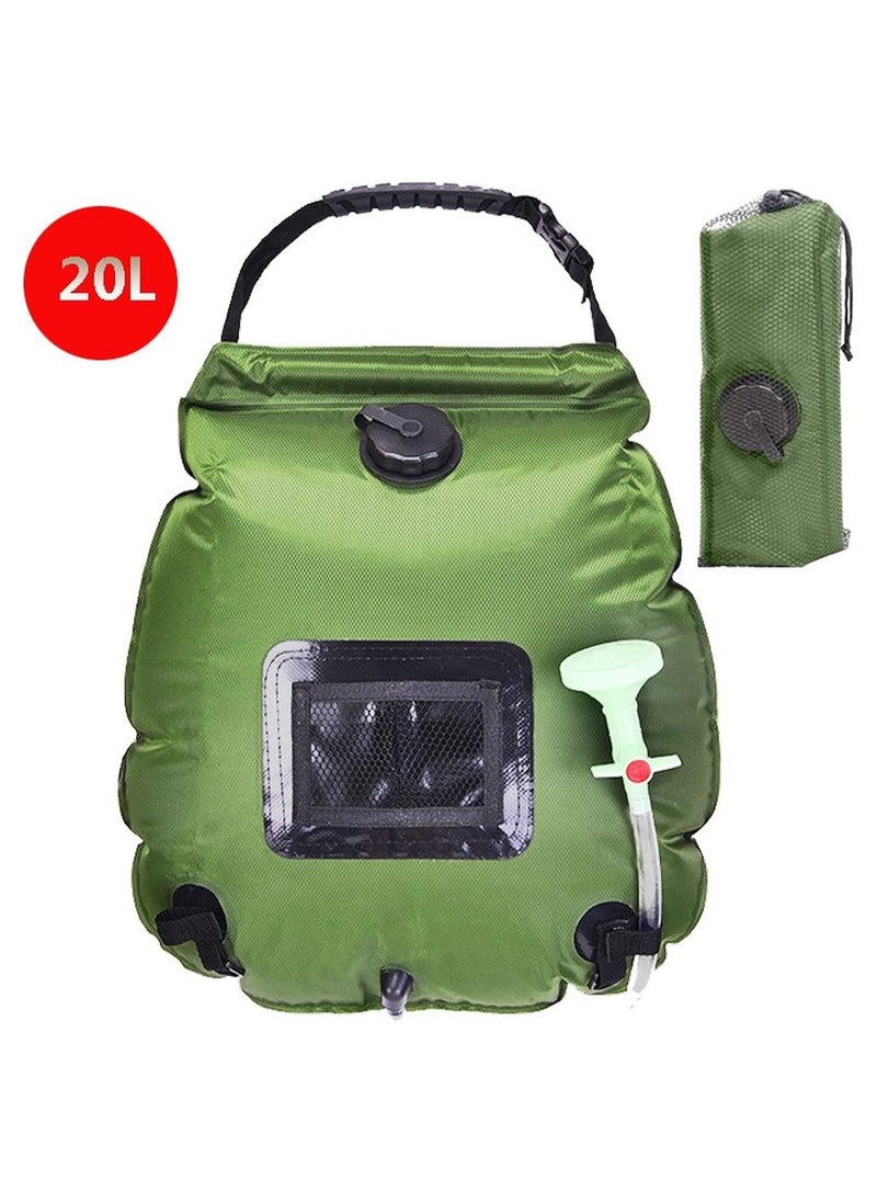 ARNOTEC Camping Solar Shower Bag 5 gals/20L Portable for Outdoor Travel Hiking Beach Bathing Climbing Backpacking Adventure with Shower Nozzle and Storage Bag  - Image 4