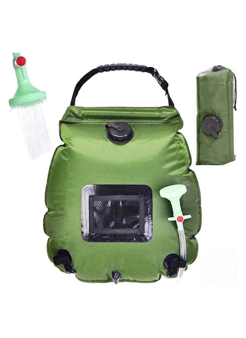 ARNOTEC Camping Solar Shower Bag 5 gals/20L Portable for Outdoor Travel Hiking Beach Bathing Climbing Backpacking Adventure with Shower Nozzle and Storage Bag  - Image 2