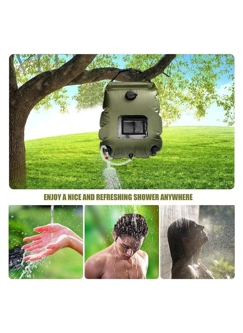ARNOTEC Camping Solar Shower Bag 5 gals/20L Portable for Outdoor Travel Hiking Beach Bathing Climbing Backpacking Adventure with Shower Nozzle and Storage Bag  - Image 5