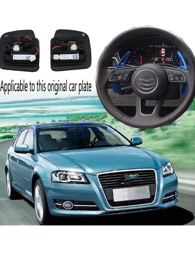 KASTWAVE - Aluminum Steering Wheel Paddle Shifter Extensions Covers 2PCS for Audi A3、A4、A5、A7、A8、S3、S5(2017-2018) Q5、A8(2018-2019) Q7、TTS(2016-2019) TT(2015-2018) Interior Extensions Accessories DSG Red - Image 1