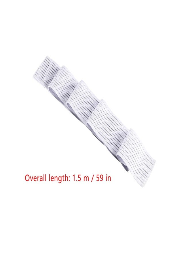 ArrErr Breast Implant Stabilizer Band Post Surgery Breast Augmentation Band White Elastic Chest Support Belt Chest Compression Wrap Bandage Womens Posture Corrector Bra Shaper Band for Women Recovery - Image 2