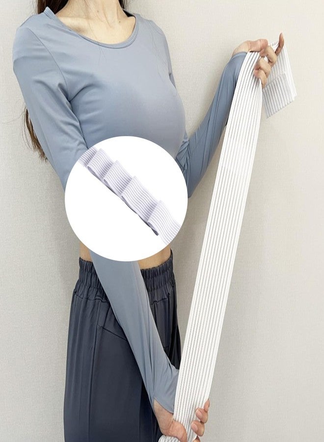 ArrErr Breast Implant Stabilizer Band Post Surgery Breast Augmentation Band White Elastic Chest Support Belt Chest Compression Wrap Bandage Womens Posture Corrector Bra Shaper Band for Women Recovery - Image 3