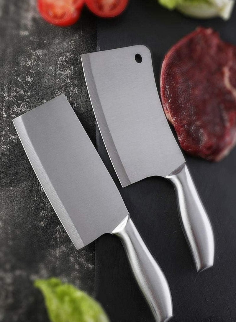 هويتك مجموعة سكاكين مطبخ فاخرة من الفولاذ المقاوم للصدأ مكونة من 6 قطع مع حامل أكريليك  - Image 4