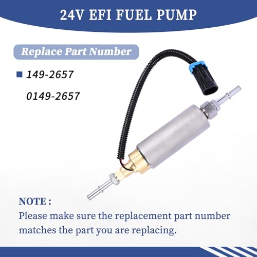 Getfarway مضخة وقود EFI 24V من Getfarway 149-2657 متوافقة مع مولد Cummins Onan سلسلة HGJAA و HGJAD استبدال 01492657 1492657 - Image 3