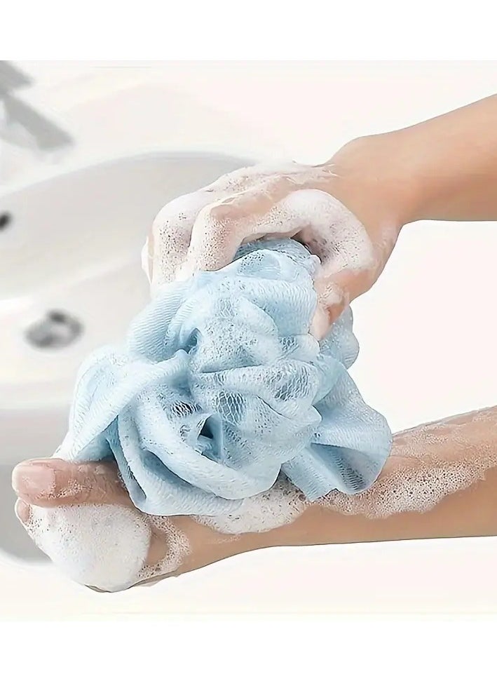 Goolsky 3pcs/set Bath Exfoliating Set, Bath Ball, Bath Glove, Exfoliating Bath Washcloth Towel, Back Scrubber For Shower, For Spa, Massage And Body Scrubs, Body Scrubber Bathing Accessories  - Image 2