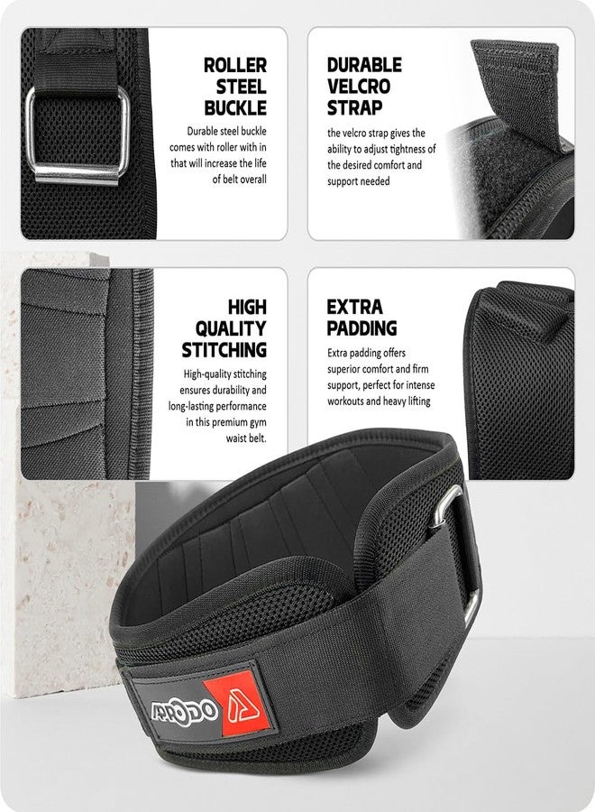 APRODO Power Guidance Nylon Weightlifting Belt (Free Size) Lumbar Waist Support Trainer Protector Belts for Weight Lifting Fitness Sport Gym for Men and Women - Image 3