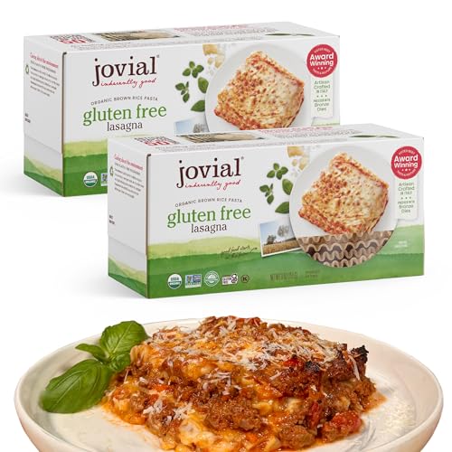 Jovial Gluten Free Lasagna Noodles  Organic Brown Rice Lasagna Pasta Whole Grain Pasta Dairy and Glyphosate Free Made in Italy  9 Oz 2 Pack - Image 1