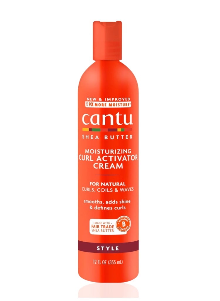 Cantu Shea Butter Natural Hair Moisturizing Curl Activator Cream 12oz – Define & Hydrate Curls - Image 1