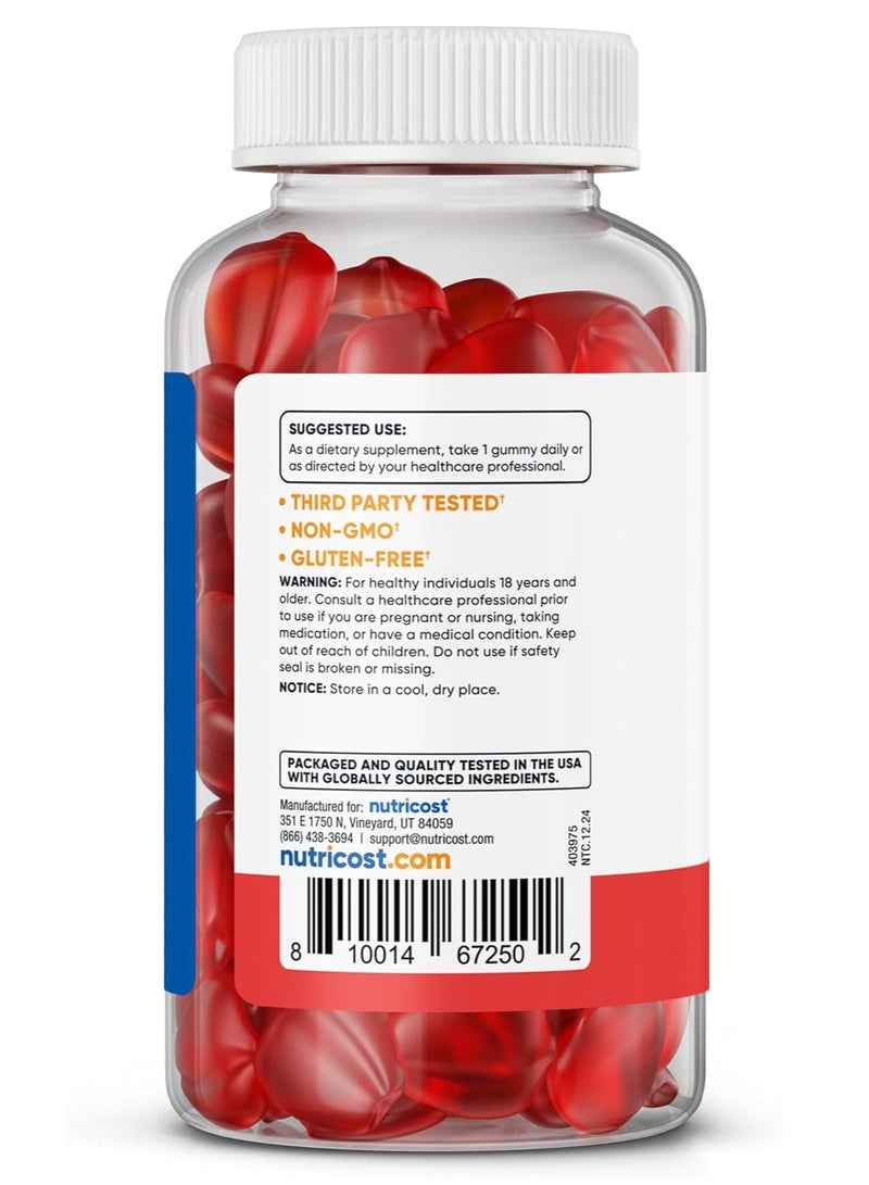 خل التفاح 500 ملغ، 60 علكة - Image 3