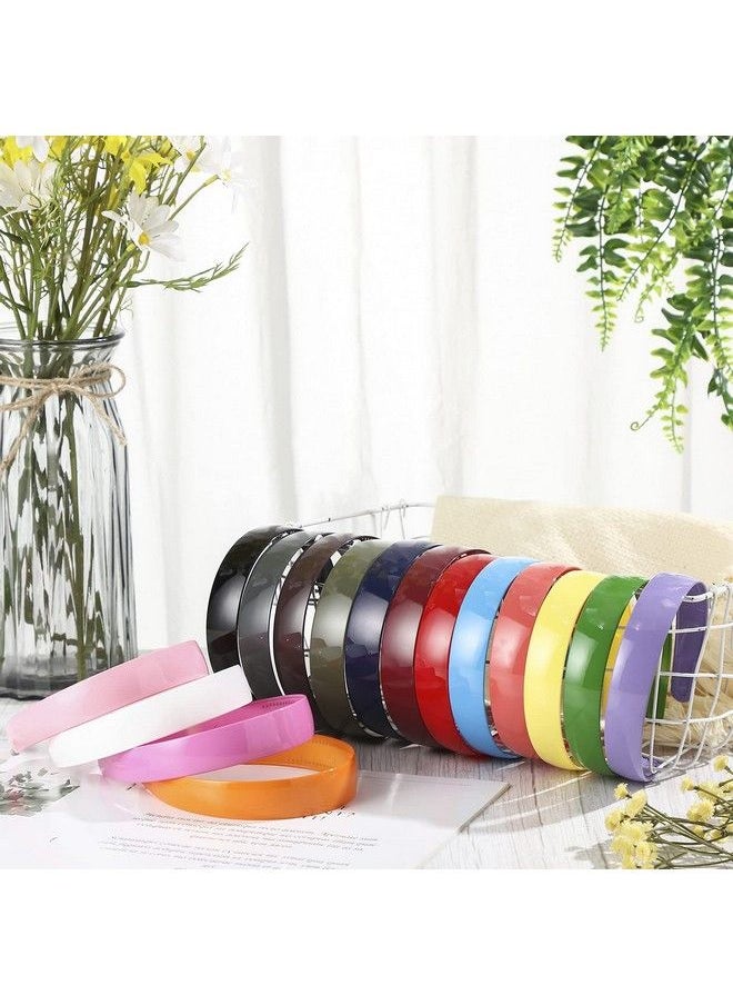 Waydress - 16 Pieces Plastic Headbands With Teeth Simple Hard Headbands Wide Antislip Hair Bands Craft Headband Hoops For Women Girls Diy Hair Accessories (1 Inch Classic Color) - Image 1