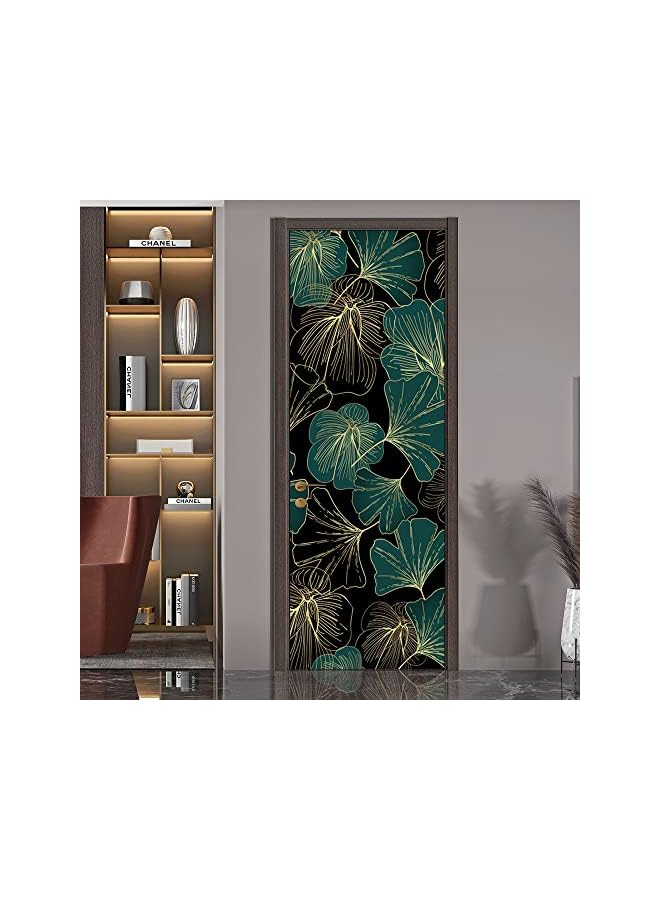 S-TOP 3D Stairs Art Door Sticker for Bedroom Livingroom Bathroom, 2PCS Wall Decal Self-Adhesive Waterproof Removable Door Murals Wallpaper Home Decoration (SP-F1045) - Image 2