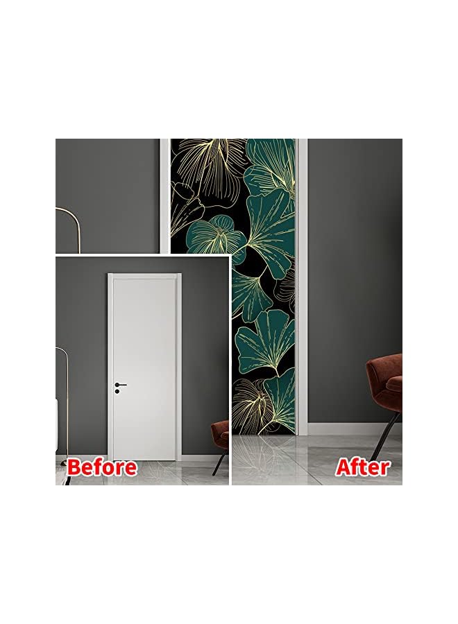 S-TOP 3D Stairs Art Door Sticker for Bedroom Livingroom Bathroom, 2PCS Wall Decal Self-Adhesive Waterproof Removable Door Murals Wallpaper Home Decoration (SP-F1045) - Image 3
