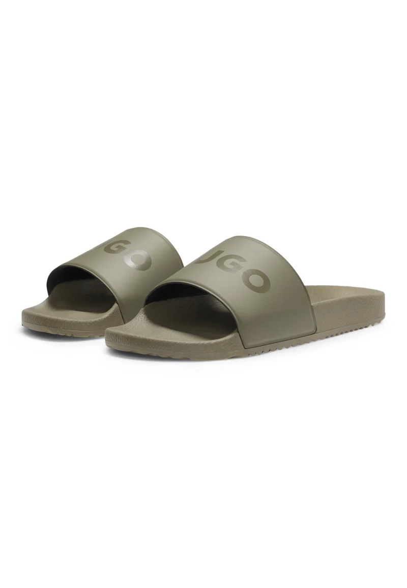 HUGO Italian-made slides with tonal logo