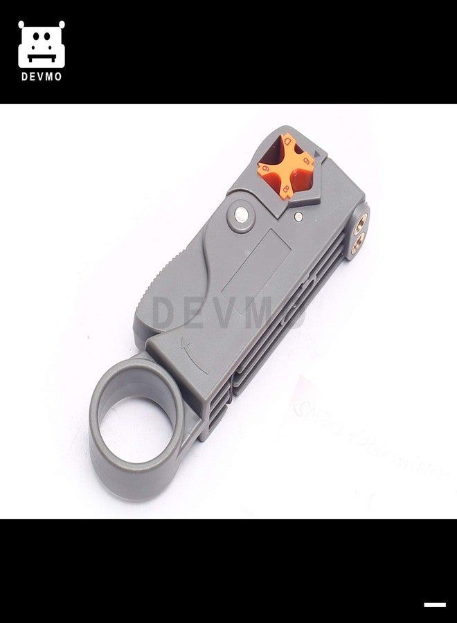 DEVMO Cable Stripper Coaxial Wire Coax Stripping Tool RG6 RG11 RG58 RG59 Universal - Image 4