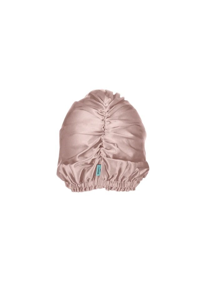 BRIGHTLY LABS Silk Turbans for Women, Silk Bonnet for Sleeping, Turban Head Wraps Twisted Turban Headwrap, Sleeping Cap, Soft Pink, 100% Mulberry Silk, 22 Momme, one size  - Image 2