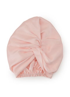 BRIGHTLY LABS Silk Turbans for Women, Silk Bonnet for Sleeping, Turban Head Wraps Twisted Turban Headwrap, Sleeping Cap, Soft Pink, 100% Mulberry Silk, 22 Momme, one size  - Image 3