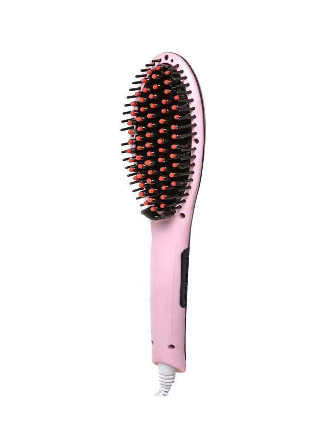 NIBEMINENT Fast Hair Straightener Comb Pink/Black - Image 3
