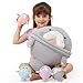 MorisMos Manatee Stuffed Animal Plush with Babies Large Sea Cow ToysSoft Stuffed Manatee Hugging Pillow for Kids AdultsMarine Animal Gift Ocean Plush for Home DecorCPC Certified - Image 2