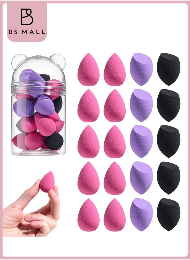 20PCS Mini Makeup Sponge Set, Mini Beauty Blender, Professional Beauty Blender, Sponge Super Soft Concealer Sponge, Facial Makeup Tools for Foundation, Powder, Liquid (Purple/Pink/Black) - pzsku/Z0B65C4F963858B8F4174Z/45/_/1731637236/8b45cbb9-5bfe-461f-af62-a18a21a38c1b