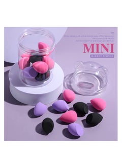 BS Mall 20PCS Mini Makeup Sponge Set, Mini Beauty Blender, Professional Beauty Blender, Sponge Super Soft Concealer Sponge, Facial Makeup Tools for Foundation, Powder, Liquid (Purple/Pink/Black)  - Image 3