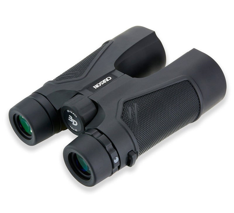 Carson 3D Series 10x50mm High Definition Compact and Waterproof Binoculars with ED Glass, Black (TD-050ED) - Image 4