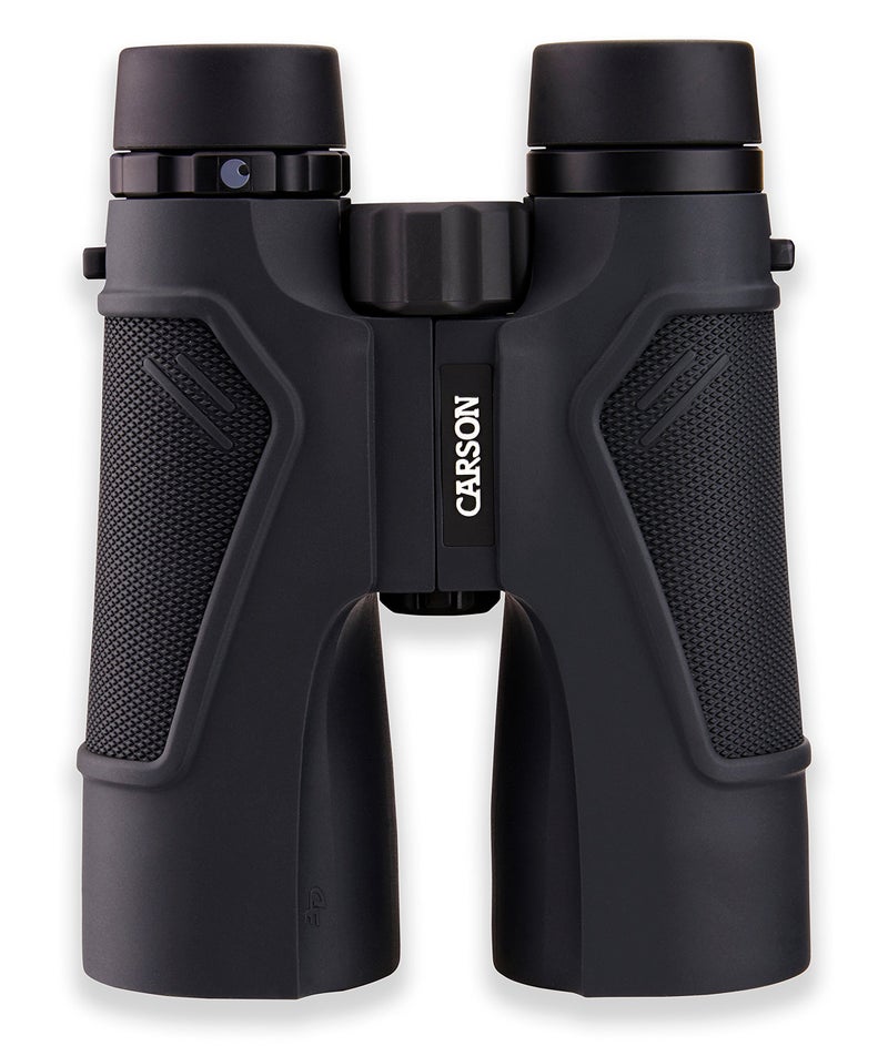 Carson 3D Series 10x50mm High Definition Compact and Waterproof Binoculars with ED Glass, Black (TD-050ED) - Image 1