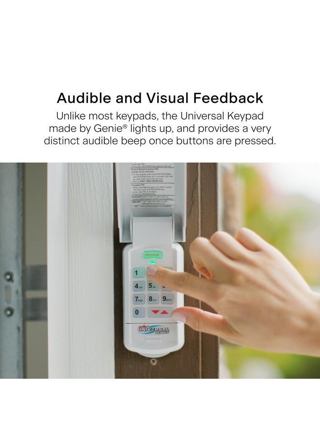 جيني لوحة مفاتيح عالمية لاسلكية أصلية GUK-R من جيني لفتح أبواب الجراج، متوافقة مع أجهزة LiftMaster وChamberlain وGenie وCraftsman وغيرها - Image 3