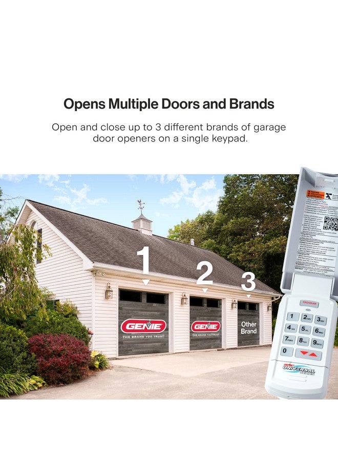 جيني لوحة مفاتيح عالمية لاسلكية أصلية GUK-R من جيني لفتح أبواب الجراج، متوافقة مع أجهزة LiftMaster وChamberlain وGenie وCraftsman وغيرها - Image 1