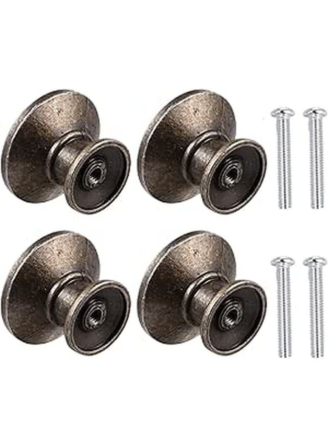 Vintage Bronze Cabinet Knobs And Drawer Pulls 4 Pack For Wardrobe Dresser Hardware - Image 1