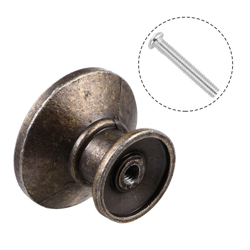 Vintage Bronze Cabinet Knobs And Drawer Pulls 4 Pack For Wardrobe Dresser Hardware - Image 4