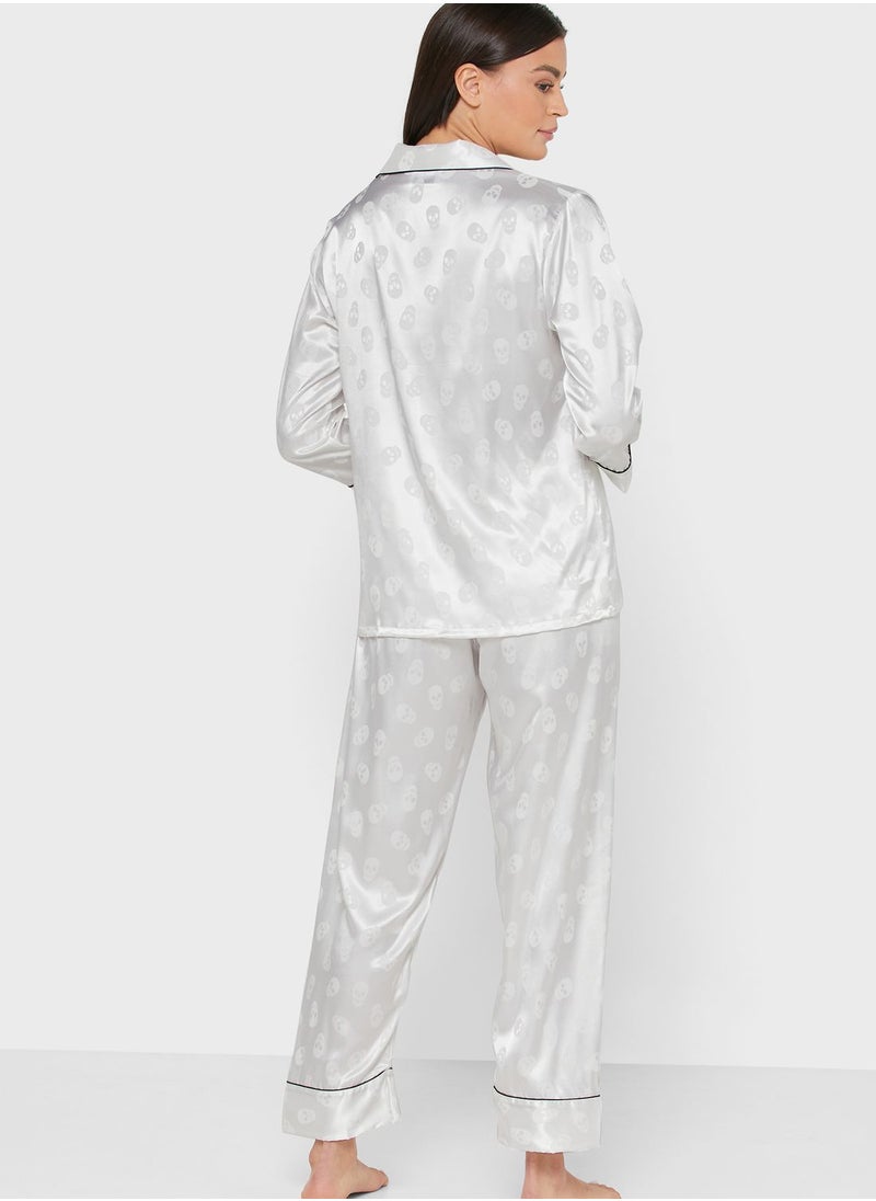 ELLA - Satin Pyjama Set - Image 1
