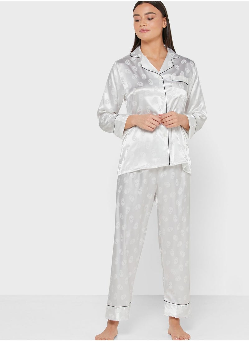 ELLA - Satin Pyjama Set - Image 1
