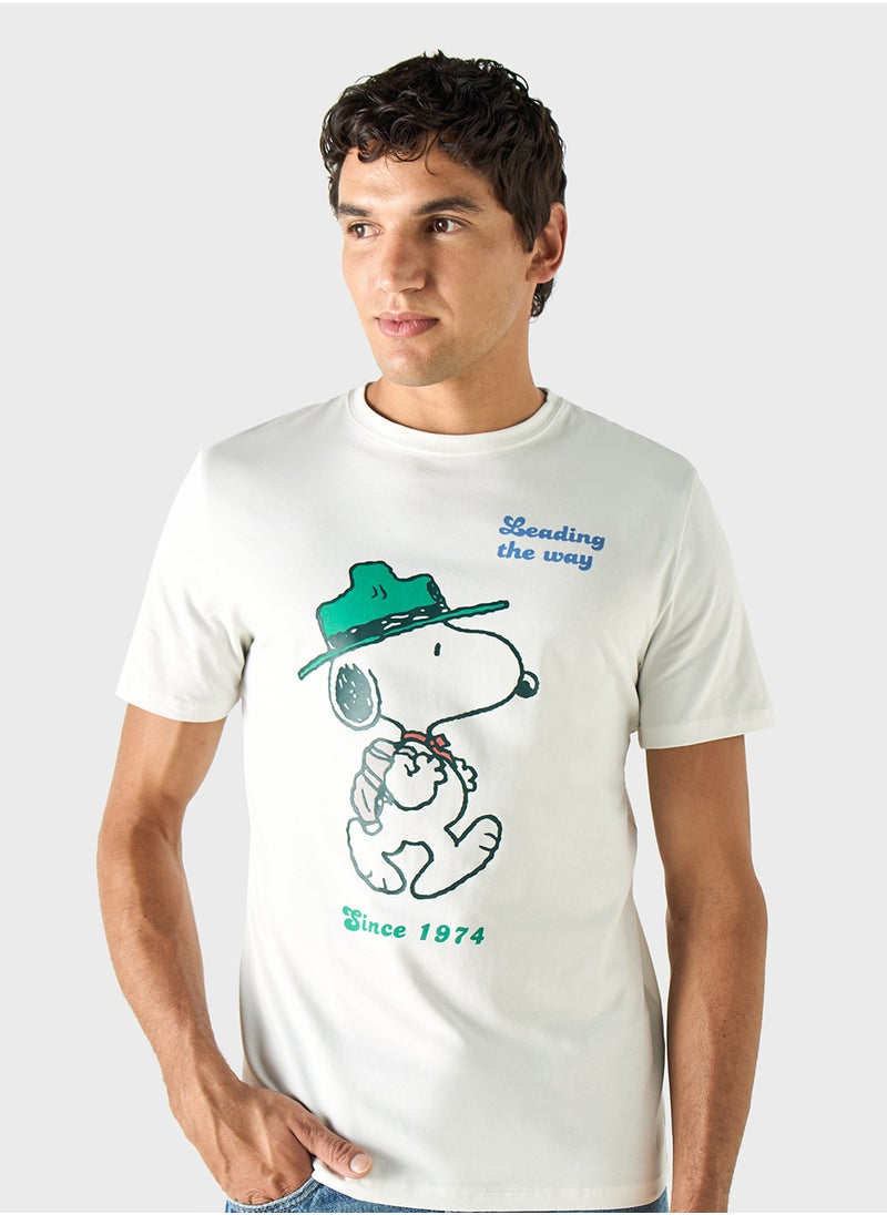 SP Characters Printed Crew Neck T-Shirt  - Image 1