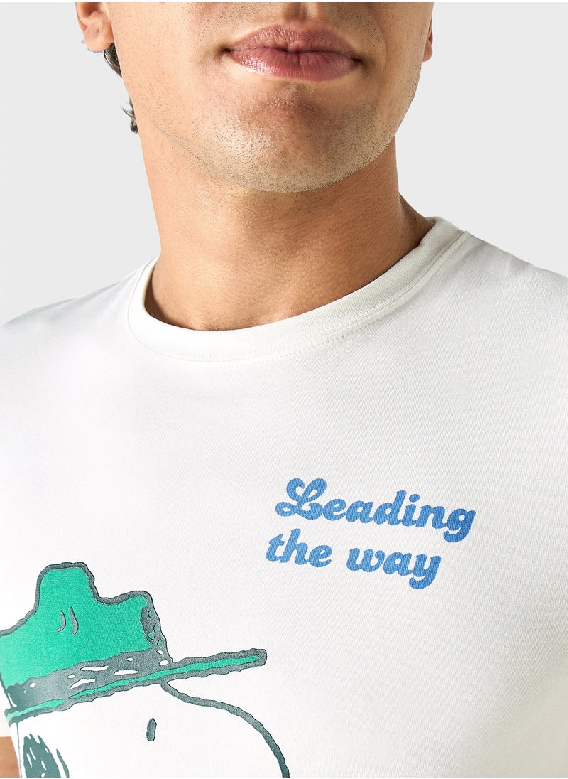 SP Characters Printed Crew Neck T-Shirt  - Image 3